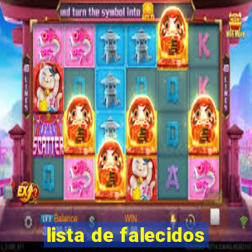 lista de falecidos